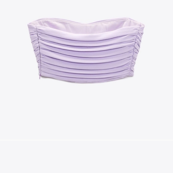 BUSTIER CROP TOP AND SKIRT crop top was $ 39.90 and skirt 49.90 - Picture 8 of 16